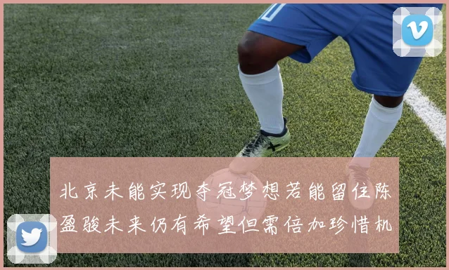 北京未能实现夺冠梦想若能留住陈盈骏未来仍有希望但需倍加珍惜机会